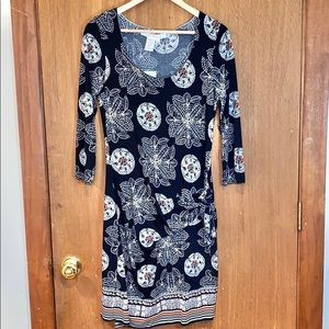 🆕 Max Studio patterned faux wrap dress size large